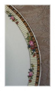 Vintage Edwin M Knowles Oval Serving Platter Ivory 27 1 3