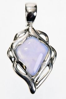 Carolyn Pollack Sterling Silver Blue Chalcedony Gemstone Enhancer