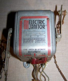 Vintage COAL FURNACE ELECTRIC JANITOR Minneapolis Honeywell