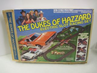 Vintage Dukes of Hazzard Ideal Slot Car Racing Set 1981