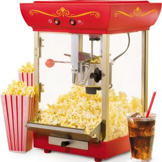 Tabletop Kettle Popper Popcorn Maker Mini Home Movie Theater Electric