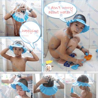Children Kids Baby Shower Bath Shampoo Safe Protect Cap