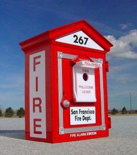 RARE San Fran Fire Department Earthquake Alarm Box 267 Replica First