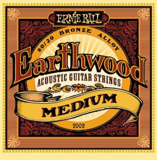 Ernie Ball 2002 Earthwood 80 20 Medium Acoustic Strings