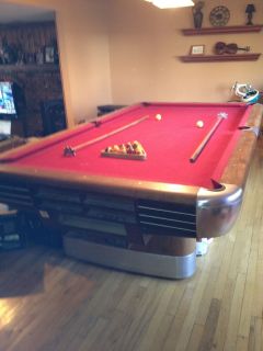 Brunswick Anniversary Antique Pool Table Model D C