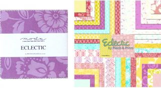 ECLECTIC Moda CHARM PACK Quilt Squares   RARE   Fresh Pretty Spring