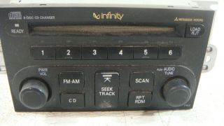 03 04 05 Mitsubishi Eclipse Coupe CD Changer in Dash 6 Disc Infinity
