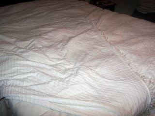 Vintage Chenille Bedspread 10 x 8 5 King Size White Elegant