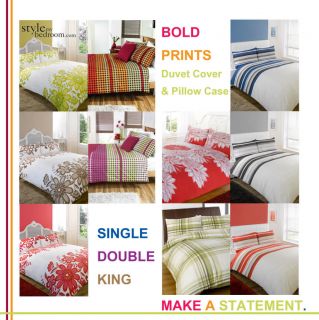 3X Bedding Printed Duvet Quilt Cover Set in 5 Designs Single Double