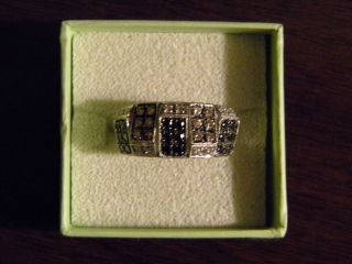 Ross Simons Tri Colored Diamond and 14k Gold Ring Sz 8 Newly REDUCED