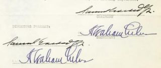 Samuel Goldwyn Abraham Lehr Signed 1931 Directors Meeting Minutes
