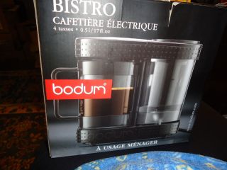  BISTRO 11462 01US 4 Cups Electric French Coffee Maker black new in box