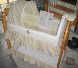 Eddie Bauer Musical Rocking Bassinet and User Guide 10330 Used in