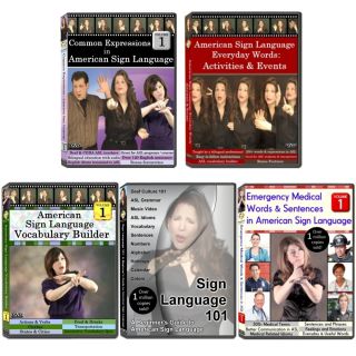 Sign Language Starter Kit 5 DVDs