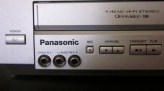 Panasonic DVD Player VHS VCR Recorder Combo PV D4734S Hi Fi Stereo