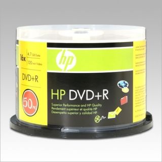 200 HP Branded 16x DVD R Blank DVDR Media Discs