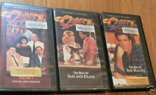 Lot of 3 Cheers VHS Videos Best of Sam Diane Collection