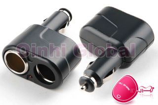 Twin Double Cigarette Lighter Adaptor for Car Charger 2