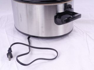  Pot 6 Quart Programmable Cook Carry Oval Slow Cooker No Lid