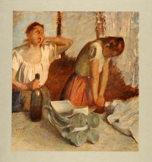 1905 Print Les Repasseuses Edgard Degas Women Ironers   ORIGINAL