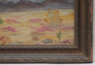 NR~ American West Desert Oil Painting JOANE CROMWELL (1895 1969)