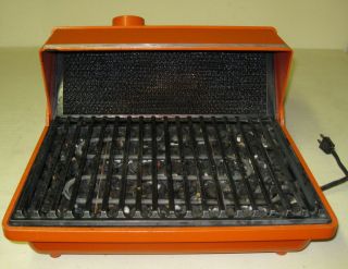 COLLECTIBLE ORANGE GRILL ETTE JENN AIR TABLE TOP ELECTRIC INDOOR GRILL