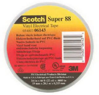 3M 2pk Scotch Super 88 3 4 x 66 Vinyl Electrical Tape