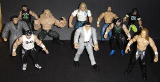   Action Figure WWE WWF lot of 10 Vince McMahon Titan Tron wrestling