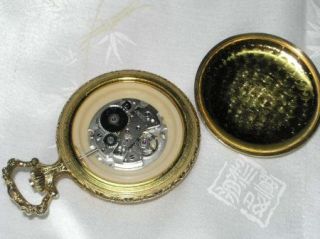 Vintage 17 Jewel Andre Rivalle Swiss Made Hunt Theme Pocket Watch