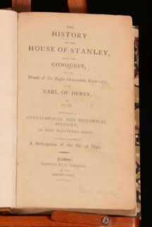  The History of the House of Stanley Conquest Death Earl Derby Isle Man