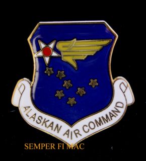 US Air Force Alaskan Air Command Hat Pin Elmendorf AFB