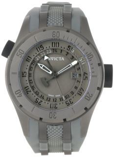 New Mens Invicta Coalition Forces GMT Gray Poly Titanium Watch 0227