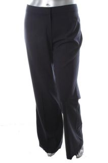 Elie Tahari New Theora Navy Wool Blend Flat Front Dress Pants 16 BHFO