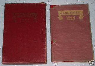 Antique Book Just Folks by Edgar Guest 1917 New