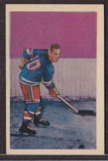 1952 53 Parkie Hockey 100 Edgar Laprade Rangers