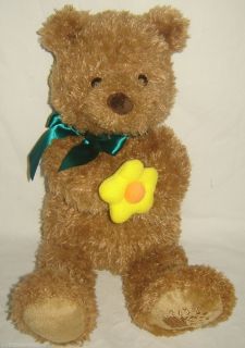 Gund for Edible Arrangements Plush Brown Bear Holding A Plush Yellow