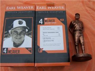 Baltimore Orioles Legends Earl Weaver Bronze Replica Scultpure Statue