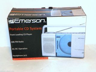 emerson pd5098 portable radio cd player system gray
