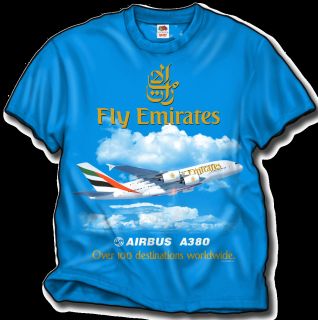 Emirates Airlines Airbus A380 T Shirt High Quality