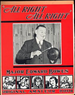 Major Edward Bowes Radio Show Amateur Hour 30S