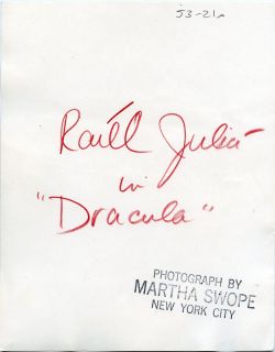 Vintage 80 Raul Julia Dracula Edward Gorey Set Dramatic Stage Photo