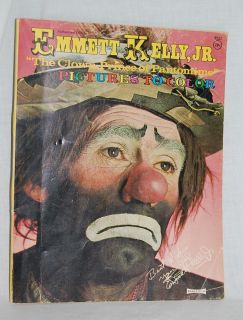 1970 Emmett Kelly Jr Coloring Book Saalfield Publishing