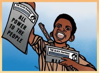 Emory Paper Boy Black Panther Party Political Poster