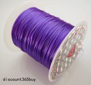 2X Purple Elastic Cord Wire Thread String DIY Jewelry Finding Bead