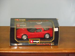  1 18 Scale Burago 3066 1997 Chevrolet Corvette Red