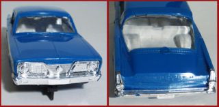 Vintage Blue 1966 Strombecker Plymouth Barracuda Slot Car 1 32
