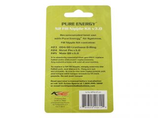Pure Energy N2 Fill Nipple Kit V3 0 HPA Air Tank Parts