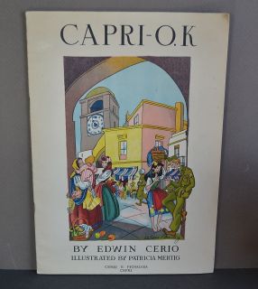 Capri O K Edwin Cerio Patricia Mertig Illustrations WWII Book Gis