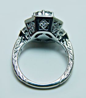 Effy Chocolate Diamond Ring 14k White Gold 8 7gr Heavy Estate Jewelry
