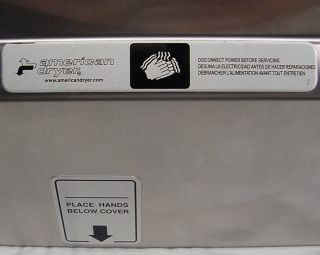  Dryer Automatic Hand Dryer Stainless Model SP1 TSS 120V Electric